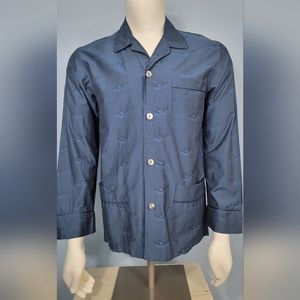 La Perla 100% cotton Men long sleeve pajama shirt size Medium